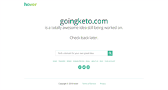 Desktop Screenshot of goingketo.com